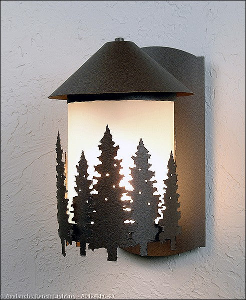 Avalanche Ranch Lighting A51242FC-27 Vista-Pine Tree Exterior - Wall Mount Outdoor Bronze / Dark