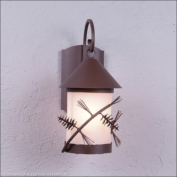 Avalanche Ranch Lighting A51420FC-27 Vista-Pine Cone One Light Wall Sconce Outdoor Bronze / Dark