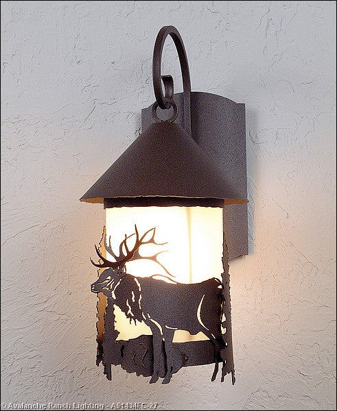 Avalanche Ranch Lighting A51434FC-27 Vista-Elk One Light Wall Sconce Outdoor Bronze / Dark