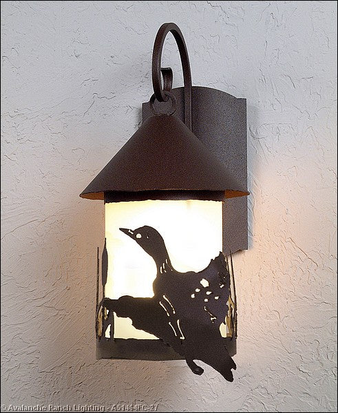 Avalanche Ranch Lighting A51464FC-27 Vista-Loon One Light Wall Sconce Outdoor Bronze / Dark