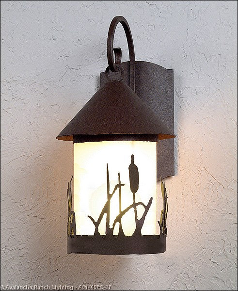 Avalanche Ranch Lighting A51465FC-27 Vista-Cattails One Light Wall Sconce Outdoor Bronze / Dark