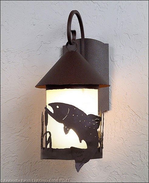 Avalanche Ranch Lighting A51481FC-27 Vista-Trout One Light Wall Sconce Outdoor Bronze / Dark