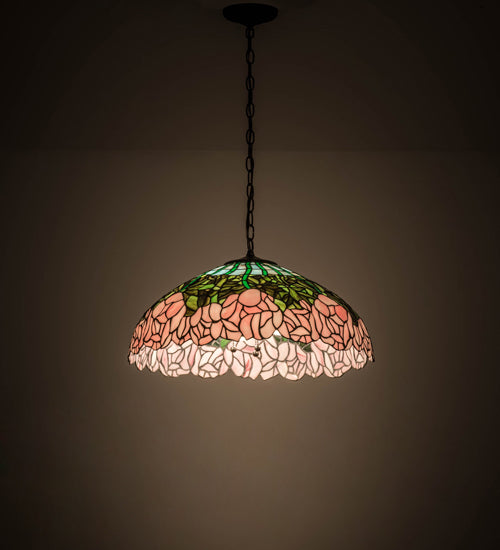 Meyda Tiffany Tiffany Cabbage Rose 31144 Pendant Light - Tarnished Copper