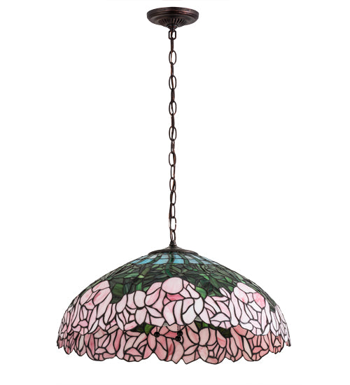 Meyda Tiffany Tiffany Cabbage Rose 31144 Pendant Light - Tarnished Copper