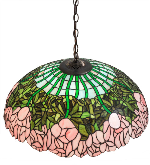 Meyda Tiffany Tiffany Cabbage Rose 31144 Pendant Light - Tarnished Copper