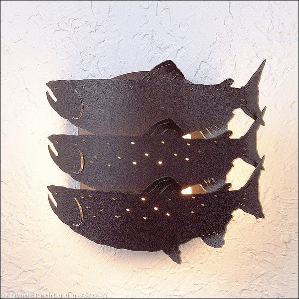Avalanche Ranch Lighting A52061-27 Crestline-Salmon One Light Wall Sconce Outdoor Bronze / Dark