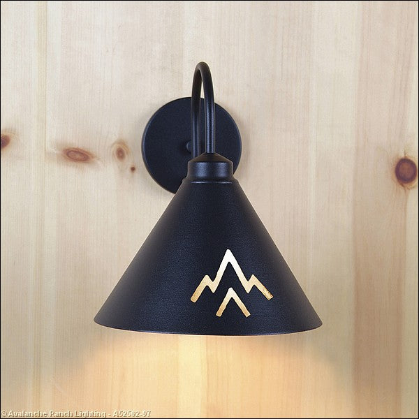 Avalanche Ranch Lighting A52502-97 Canyon-Deception Pass One Light Wall Sconce Outdoor Black