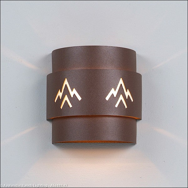 Avalanche Ranch Northridge-Deception Pass A56102-27 Wall Light - Rustic Brown