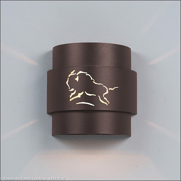 Avalanche Ranch Lighting A56139-27 Northridge-Bison One Light Wall Sconce Outdoor Bronze / Dark