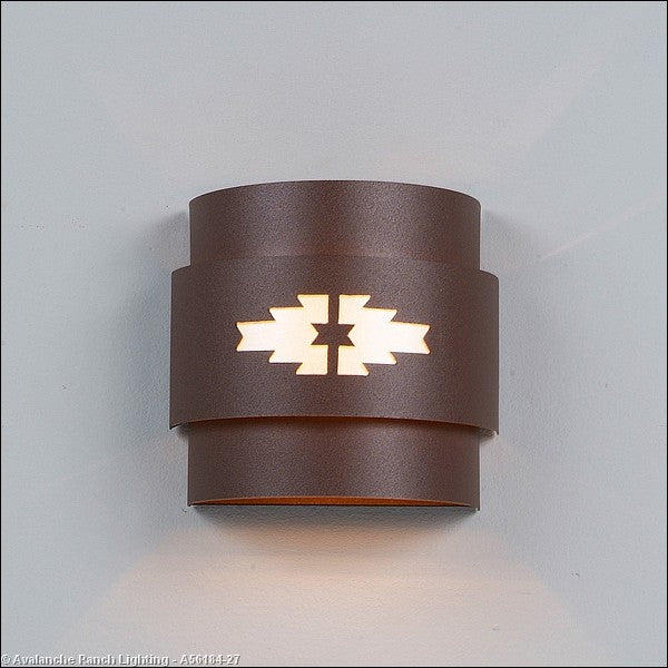 Avalanche Ranch Lighting A56184-27 Northridge-Pueblo One Light Wall Sconce Outdoor Bronze / Dark