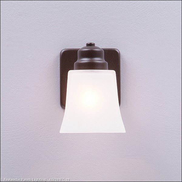 Avalanche Ranch Lighting A57101FC-28 Woodland-Rustic Plain Dark Bronze Metallic Exterior - Wall Mount Outdoor Bronze / Dark