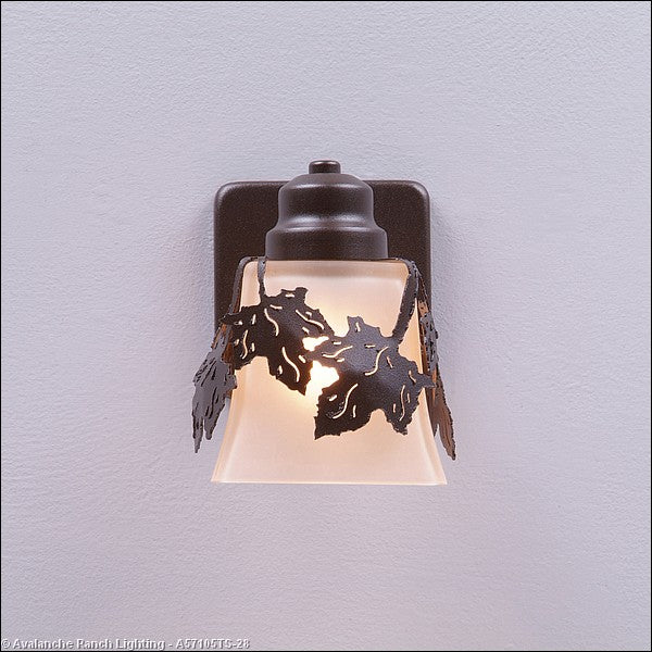 Avalanche Ranch Lighting A57105TS-28 Woodland-Maple Leaf Dark Bronze Metallic Exterior - Wall Mount Outdoor Bronze / Dark