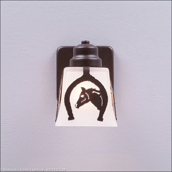 Avalanche Ranch Lighting A57117FC-28 Woodland-Horse Horseshoe Exterior - Wall Mount Outdoor Bronze / Dark