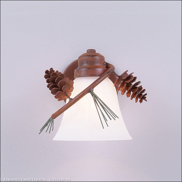 Avalanche Ranch Sienna-Pine Cone A58520AR-04 Wall Light - Pine Green/Rust Patina