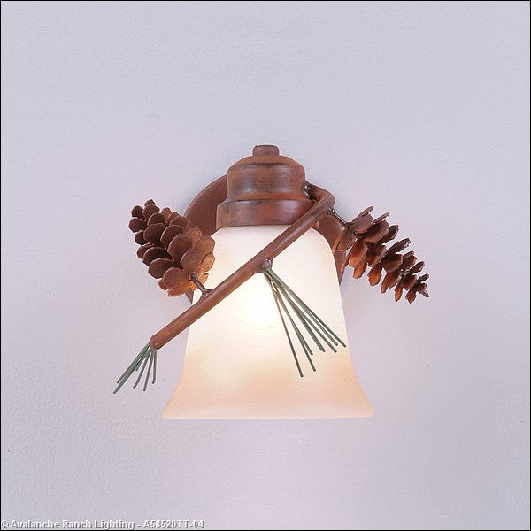 Avalanche Ranch Sienna-Pine Cone A58520TT-04 Wall Light - Pine Green/Rust Patina