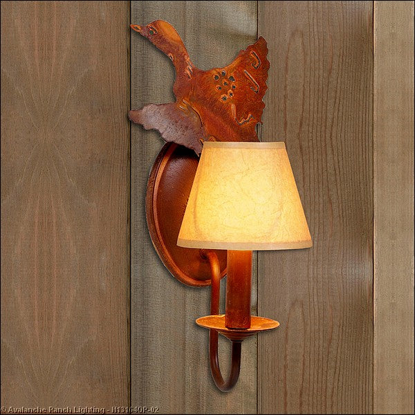 Avalanche Ranch Diablo-Loon H13164OP-02 Wall Light - Rust Patina