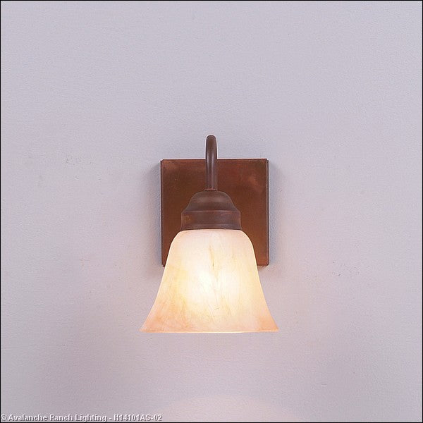Avalanche Ranch Wasatch-Rustic Plain Rust Patina H14101AS-02 Wall Light - Rust Patina