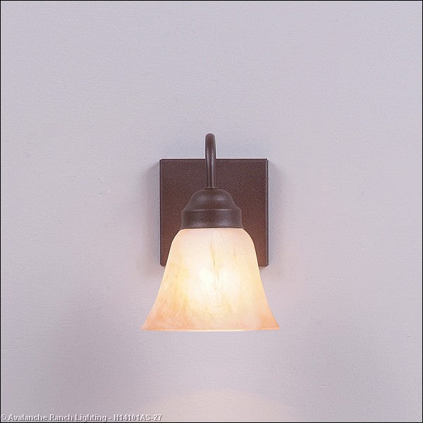 Avalanche Ranch Wasatch-Rustic Plain Rustic Brown H14101AS-27 Wall Light - Rustic Brown