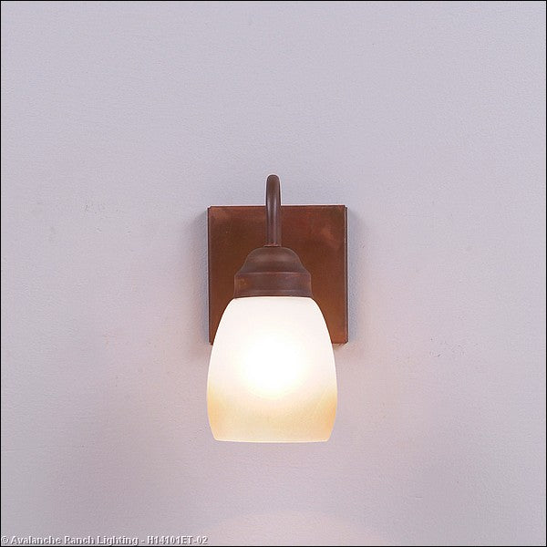 Avalanche Ranch Wasatch-Rustic Plain Rust Patina H14101ET-02 Wall Light - Rust Patina