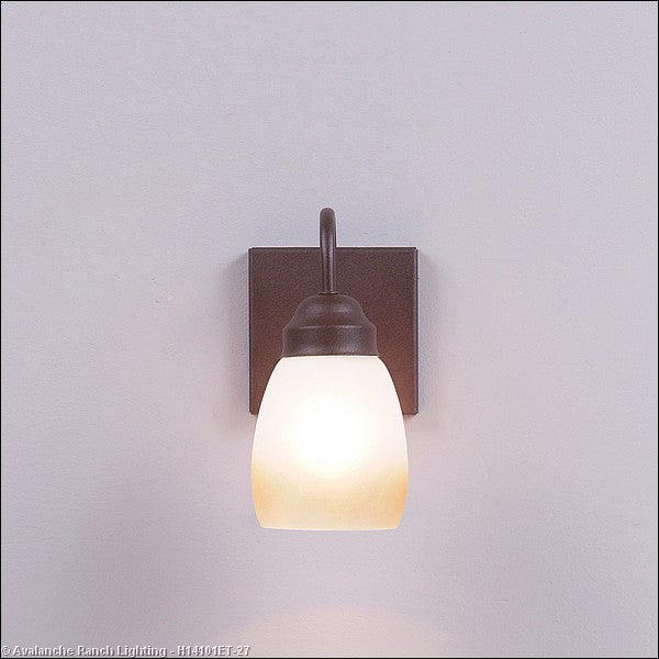 Avalanche Ranch Wasatch-Rustic Plain Rustic Brown H14101ET-27 Wall Light - Rustic Brown