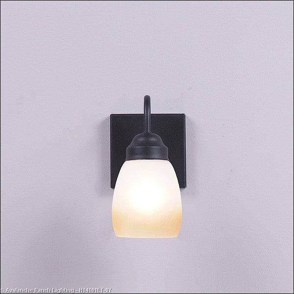 Avalanche Ranch Wasatch-Rustic Plain Black Iron H14101ET-97 Wall Light - Black Iron