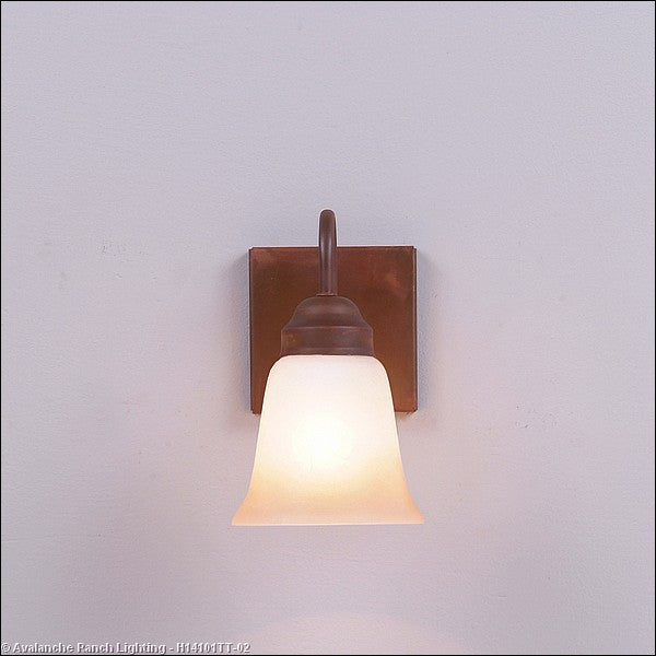 Avalanche Ranch Wasatch-Rustic Plain Rust Patina H14101TT-02 Wall Light - Rust Patina
