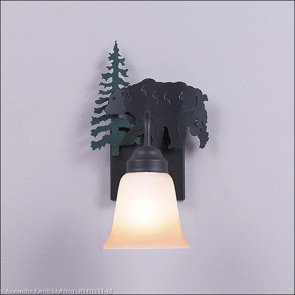 Avalanche Ranch Wasatch-Bear Hunter Green/Black Iron H14126TT-78 Wall Light - Hunter Green/Black Iron