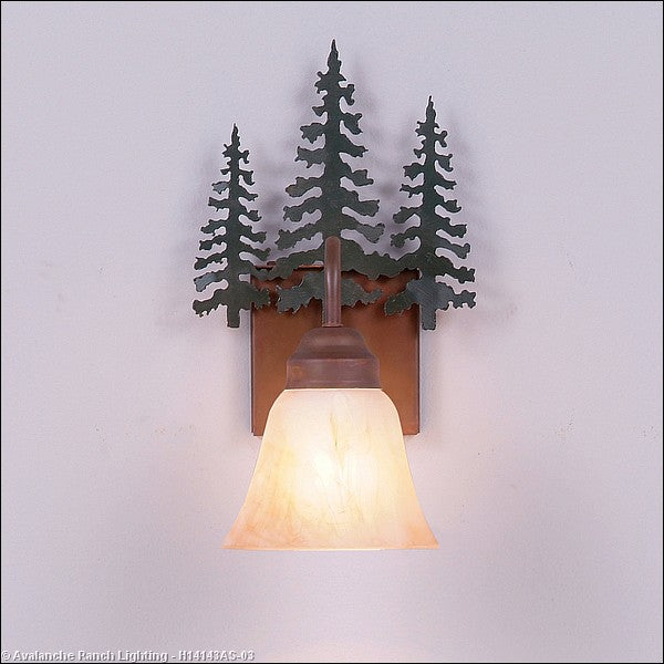 Avalanche Ranch Wasatch-Cedar Tree Cedar Green/Rust Patina H14143AS-03 Wall Light - Cedar Green/Rust Patina