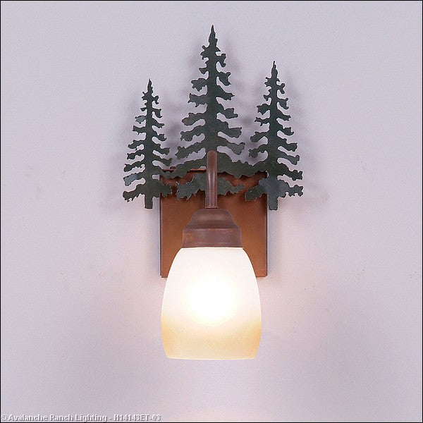 Avalanche Ranch Wasatch-Cedar Tree Cedar Green/Rust Patina H14143ET-03 Wall Light - Cedar Green/Rust Patina