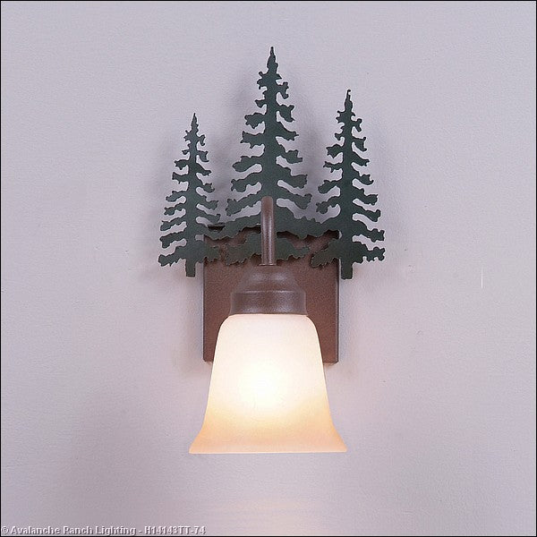 Avalanche Ranch Wasatch-Cedar Tree Forest Green/Rustic Brown H14143TT-74 Wall Light - Forest Green/Rustic Brown