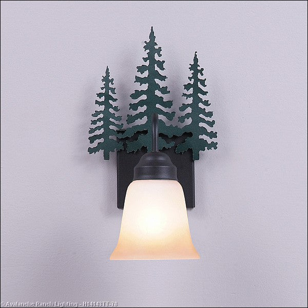 Avalanche Ranch Wasatch-Cedar Tree Hunter Green/Black Iron H14143TT-78 Wall Light - Hunter Green/Black Iron