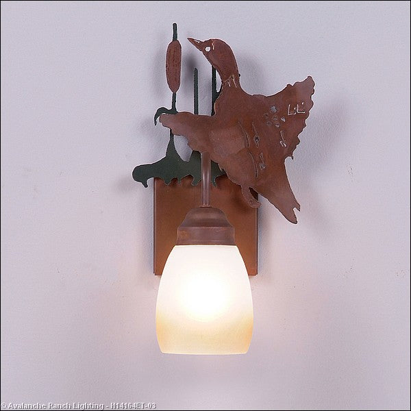 Avalanche Ranch Wasatch-Loon Cedar Green/Rust Patina H14164ET-03 Wall Light - Cedar Green/Rust Patina