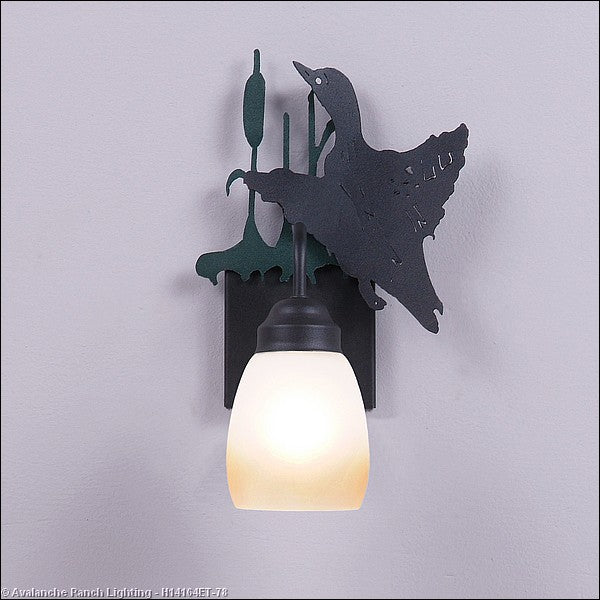Avalanche Ranch Wasatch-Loon Hunter Green/Black Iron H14164ET-78 Wall Light - Hunter Green/Black Iron