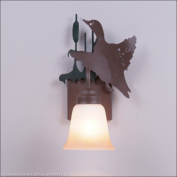 Avalanche Ranch Wasatch-Loon Forest Green/Rustic Brown H14164TT-74 Wall Light - Forest Green/Rustic Brown