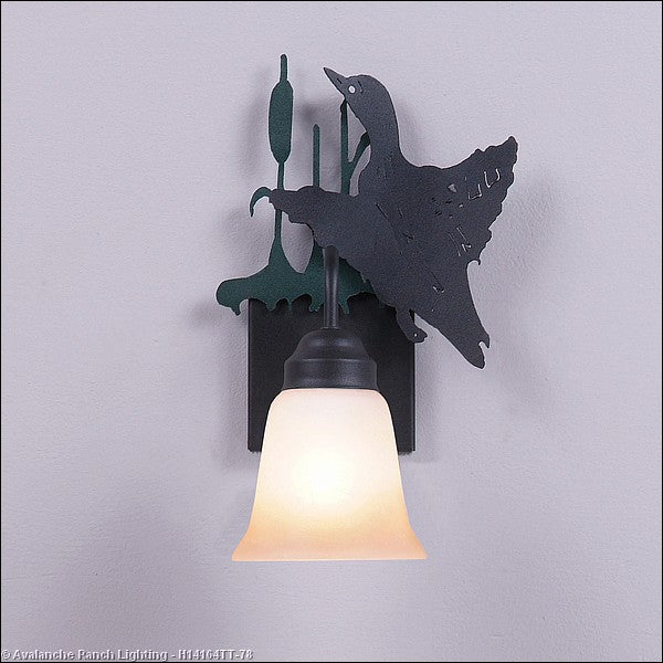 Avalanche Ranch Wasatch-Loon Hunter Green/Black Iron H14164TT-78 Wall Light - Hunter Green/Black Iron