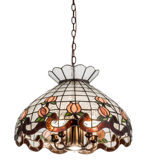 Meyda Tiffany Roseborder 31208 Pendant Light - Zaz Purple Pink