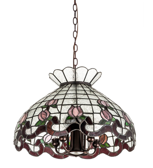 Meyda Tiffany Roseborder 31208 Pendant Light - Zaz Purple Pink