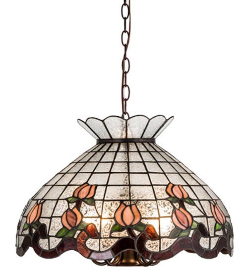 Meyda Tiffany Roseborder 31208 Pendant Light - Zaz Purple Pink