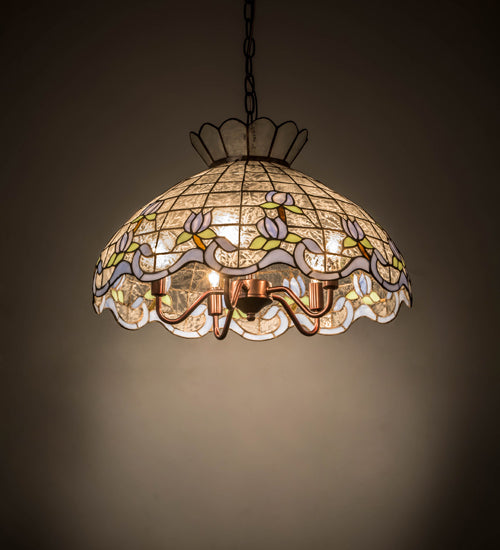 Meyda Tiffany Roseborder 31209 Pendant Light - Antique Copper