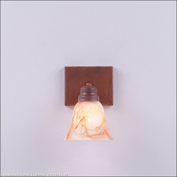 Avalanche Ranch Parkshire-Rustic Plain H17101AS-02 Wall Light - Rust Patina