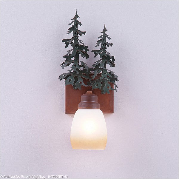 Avalanche Ranch Parkshire-Hemlock H17150ET-03 Wall Light - Cedar Green/Rust Patina