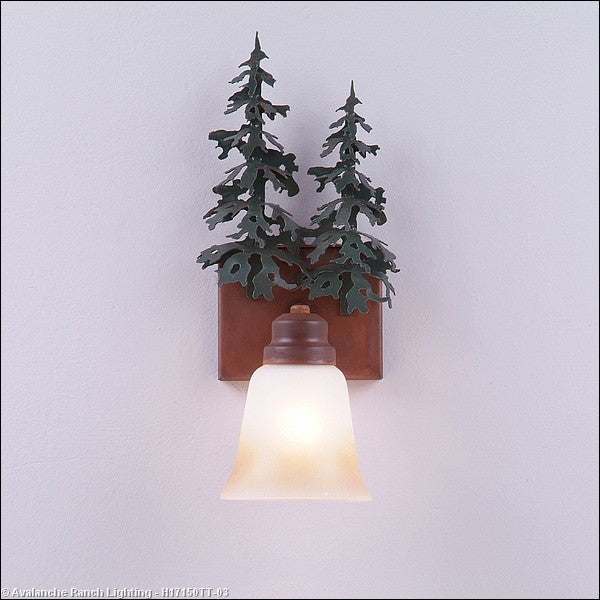 Avalanche Ranch Parkshire-Hemlock H17150TT-03 Wall Light - Cedar Green/Rust Patina
