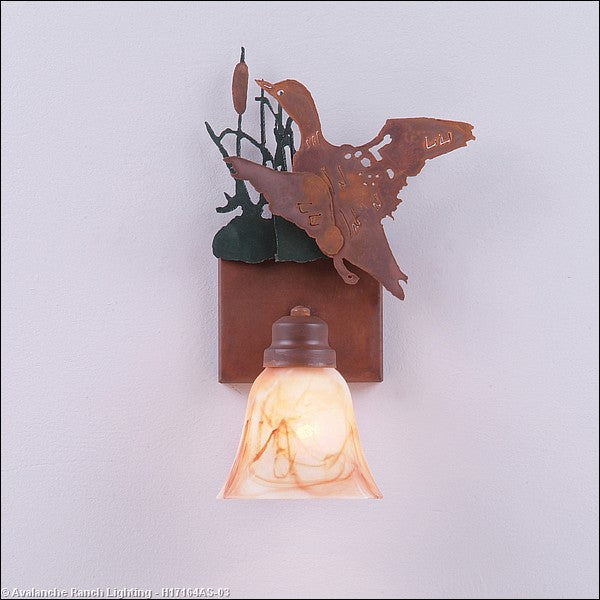 Avalanche Ranch Parkshire-Loon H17164AS-03 Wall Light - Cedar Green/Rust Patina