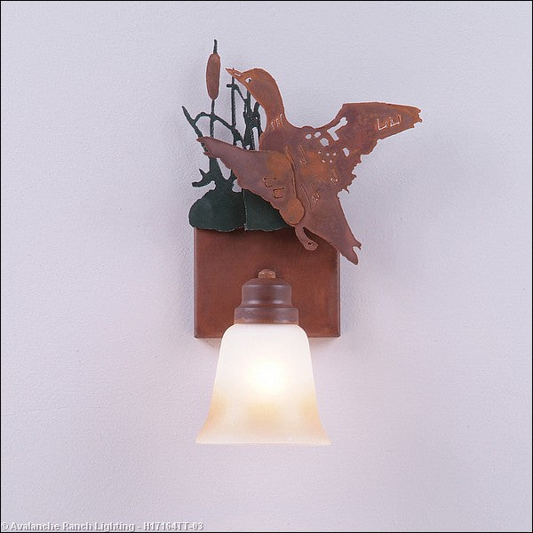 Avalanche Ranch Parkshire-Loon H17164TT-03 Wall Light - Cedar Green/Rust Patina