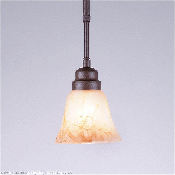 Avalanche Ranch Sierra-Rustic Plain H27101AS-ST-27 Pendant Light - Rustic Brown