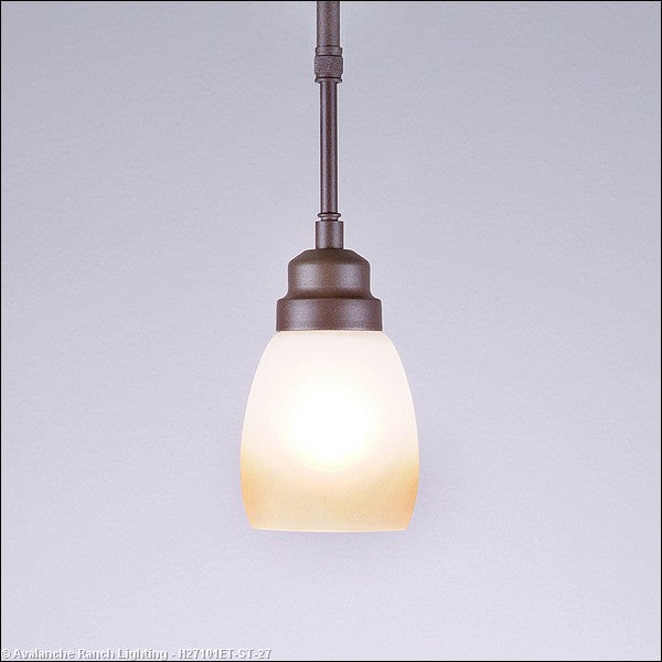 Avalanche Ranch Sierra-Rustic Plain H27101ET-ST-27 Pendant Light - Rustic Brown