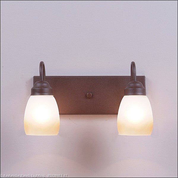Avalanche Ranch Denali-Rustic Plain Rustic Brown H32201ET-27 Bath Vanity Light 16 in. wide - Rustic Brown