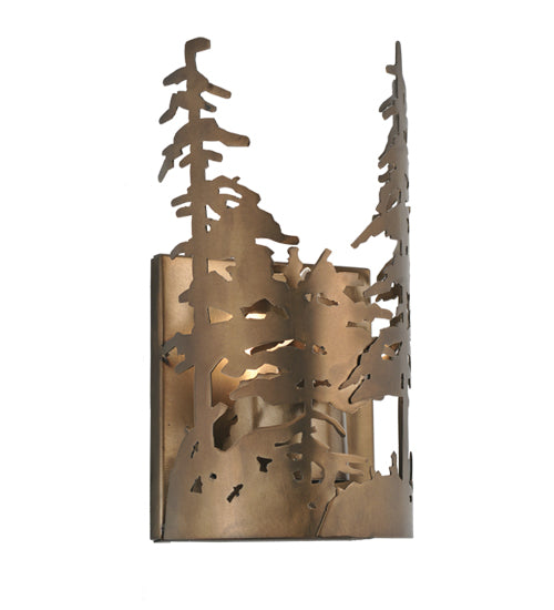 Meyda Tiffany Tall Pines 31252 Wall Light - Antique Copper