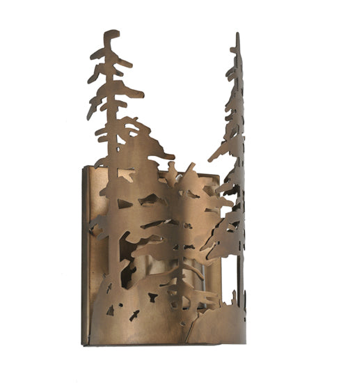 Meyda Tiffany Tall Pines 31252 Wall Light - Antique Copper