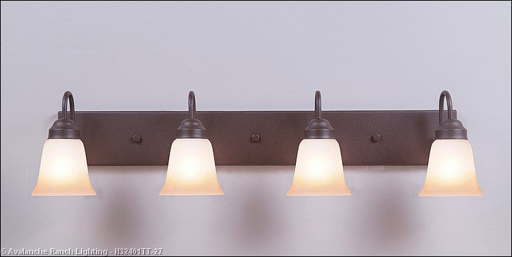Avalanche Ranch Denali-Rustic Plain Rustic Brown H32401TT-27 Bath Vanity Light 32 in. wide - Rustic Brown